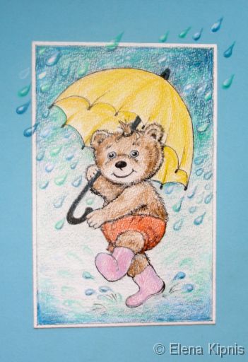 26 - Fuer mein Kind Buntstifte/Tusche, 20 x 30 cm
